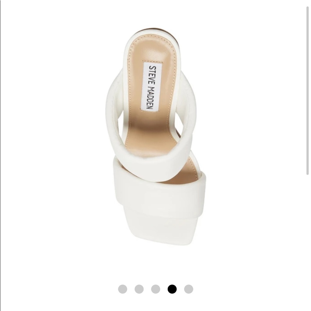 Steve Madden Isa White Sandal NWB - Picture 4 of 8